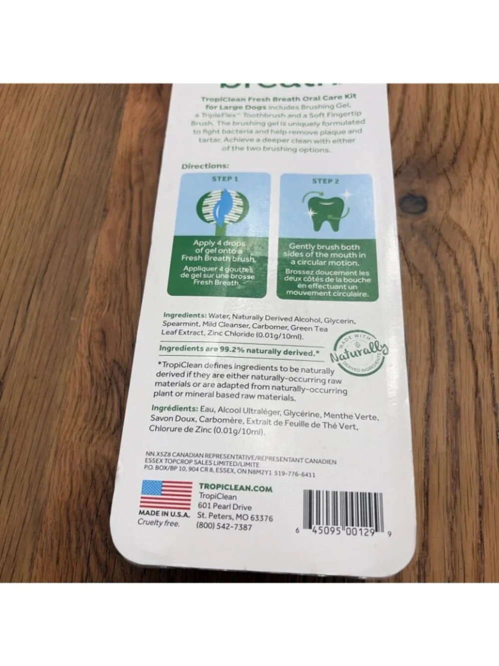 Tropiclean Fresh Breath Pet Oral Care Kit, Large